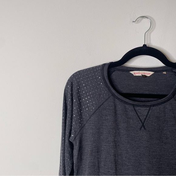 Vintage Rebecca Taylor Embellished Grey T-Shirt Size S - Picture 4 of 6